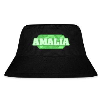 Gesundheit Amalia - Stanley/Stella recycelter Bucket Hat - Schwarz - Vorne