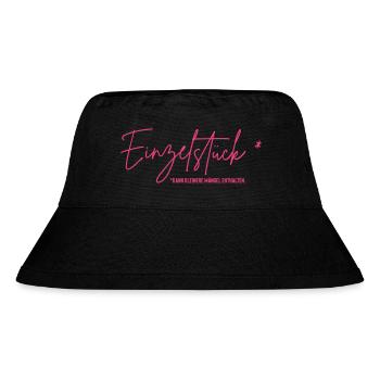 Einzelstück - Stanley/Stella recycelter Bucket Hat - Schwarz - Vorne