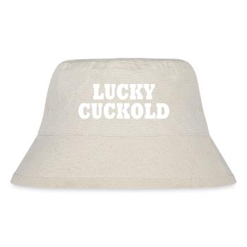 Lucky cuckold - Stanley/Stella recycelter Bucket Hat - Naturweiß - Vorne