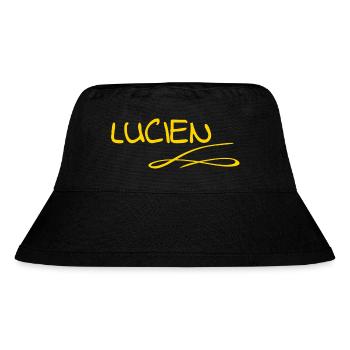 Vorname Lucien - Stanley/Stella recycelter Bucket Hat - Schwarz - Vorne