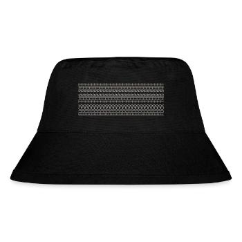 Fuck this shit Panorama Tasse sarkastisch beige - Stanley/Stella recycelter Bucket Hat - Schwarz - Vorne