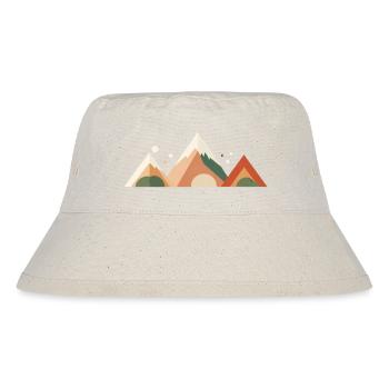 Alpine Sunset Peaks - Stanley/Stella recycelter Bucket Hat - Naturweiß - Vorne
