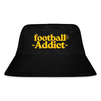 Football Addict Typographie Jaune - Bob recyclé Stanley/Stella - noir - Devant