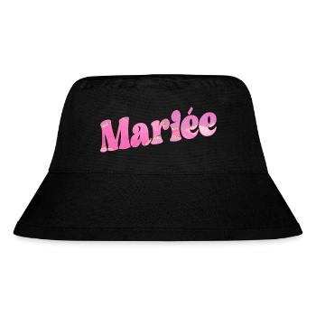 Bride Wedding - Stanley/Stella Recycled Bucket Hat - black - Front