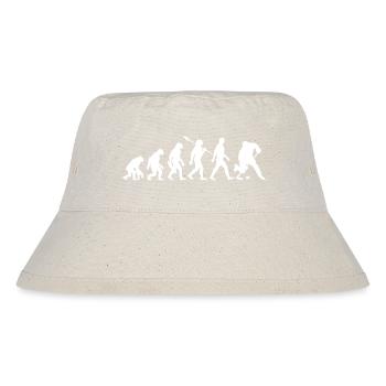Evolution - Eishockey - Puck - Wintersport - Stanley/Stella recycelter Bucket Hat - Naturweiß - Vorne