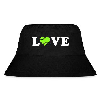 Ich liebe Padel - Stanley/Stella recycelter Bucket Hat - Schwarz - Vorne