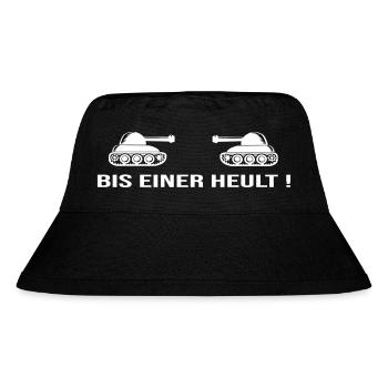 Until one howls tank peace world peace war - Stanley/Stella Recycled Bucket Hat - black - Front