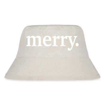 JOYEUX NOËL - Bob recyclé Stanley/Stella - blanc naturel - Devant