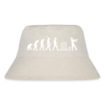 Zombie Evolution RIP Zombi - Stanley/Stella recycelter Bucket Hat - Naturweiß - Vorne