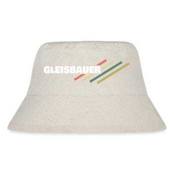 Arbeitsplatz Gleisbauer - Stanley/Stella recycelter Bucket Hat - Naturweiß - Vorne