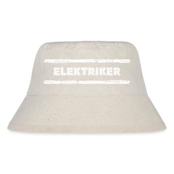 Electrician Glitch Font - Stanley/Stella Recycled Bucket Hat - natural - Front