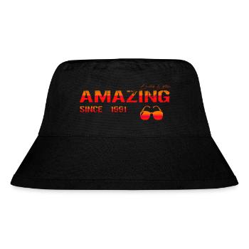 Amazing since 1991 - Stanley/Stella recycelter Bucket Hat - Schwarz - Vorne