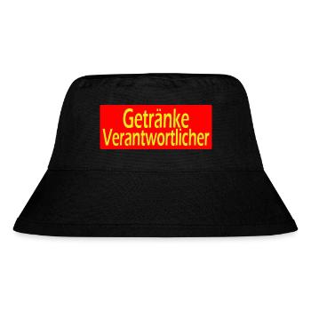 GetränkeVerantwortlicher - Stanley/Stella recycelter Bucket Hat - Schwarz - Vorne
