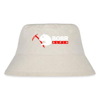 Bobr Alpin Logo - Stanley/Stella recycelter Bucket Hat - Naturweiß - Vorne