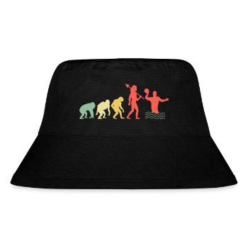 Evolution Wasserballspieler Aquatic Polo - Stanley/Stella recycelter Bucket Hat - Schwarz - Vorne