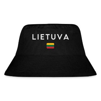 Lithuanian flag, Lithuanian pride - Stanley/Stella Recycled Bucket Hat - black - Front