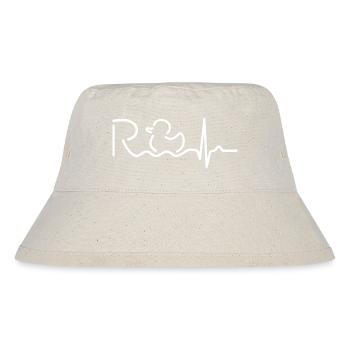 Endlich Rente - Ruhestand - Pension - Stanley/Stella recycelter Bucket Hat - Naturweiß - Vorne