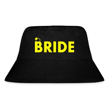 Bride - Stanley/Stella recycelter Bucket Hat - Schwarz - Vorne