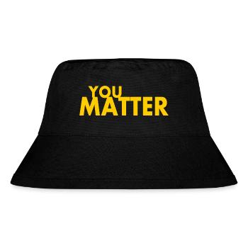 You matter - Stanley/Stella recycelter Bucket Hat - Schwarz - Vorne