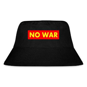 No war - Stanley/Stella recycelter Bucket Hat - Schwarz - Vorne