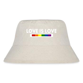Love is love - Stanley/Stella Recycled Bucket Hat - natural - Front