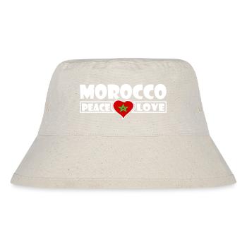 Marokko - Stanley/Stella recycelter Bucket Hat - Naturweiß - Vorne