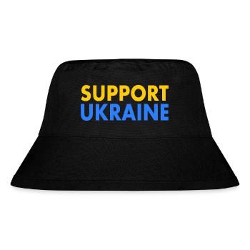 Support ukraine - Stanley/Stella Recycled Bucket Hat - black - Front