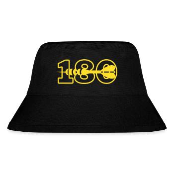 180 - Stanley/Stella recycelter Bucket Hat - Schwarz - Vorne