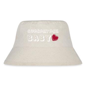 Schwangerschaft Babyparty Babyshower Boy Girl - Stanley/Stella recycelter Bucket Hat - Naturweiß - Vorne