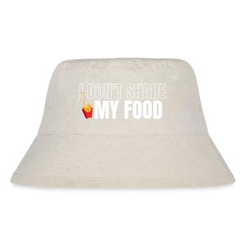 Teile mein Essen nicht - Stanley/Stella recycelter Bucket Hat - Naturweiß - Vorne