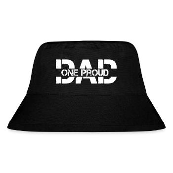 One proud dad - Stanley/Stella Recycled Bucket Hat - black - Front