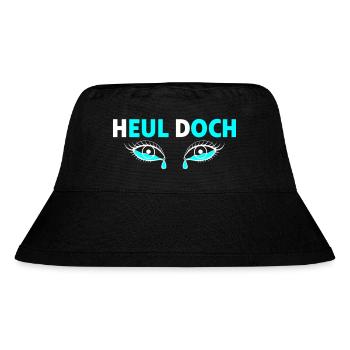 Heul doch - Tränende Augen - Stanley/Stella recycelter Bucket Hat - Schwarz - Vorne