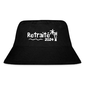 Retraité En 2024 / Humour Cadeau Retraité 2024 - Bob recyclé Stanley/Stella - noir - Devant