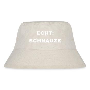 Echt: Schnauze - Stanley/Stella recycelter Bucket Hat - Naturweiß - Vorne