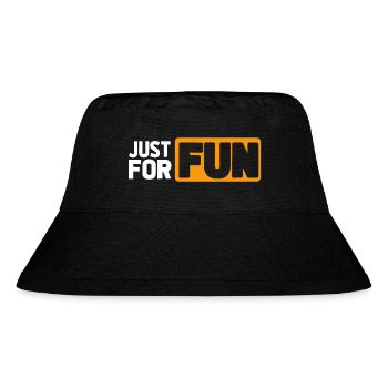 JUST FOR FUN - Stanley/Stella recycelter Bucket Hat - Schwarz - Vorne
