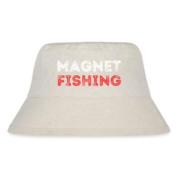 MAGNETFISCHEN METALL WÖRTER - Stanley/Stella recycelter Bucket Hat - Naturweiß - Vorne
