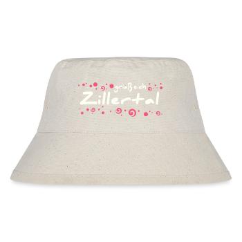 Zillertal Ortschaft - Stanley/Stella recycelter Bucket Hat - Naturweiß - Vorne