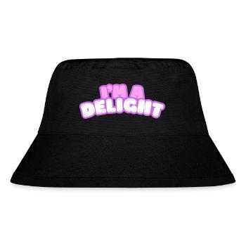 Im Delight Bubble Text - Stanley/Stella Recycled Bucket Hat - black - Front