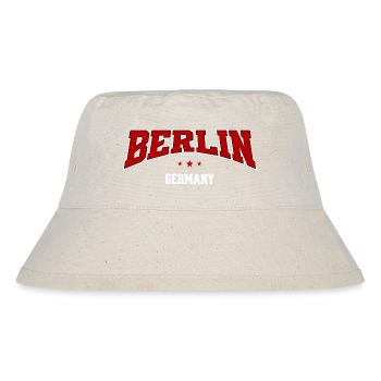 Berlin Germany College Style Stadt Souvenir - Stanley/Stella recycelter Bucket Hat - Naturweiß - Vorne