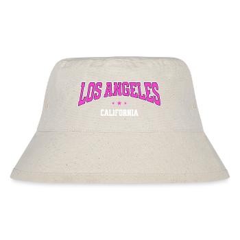 Los Angeles Neon City - Stanley/Stella recycelter Bucket Hat - Naturweiß - Vorne