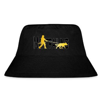 Mantrailing Gold/schwarz - Stanley/Stella recycelter Bucket Hat - Schwarz - Vorne
