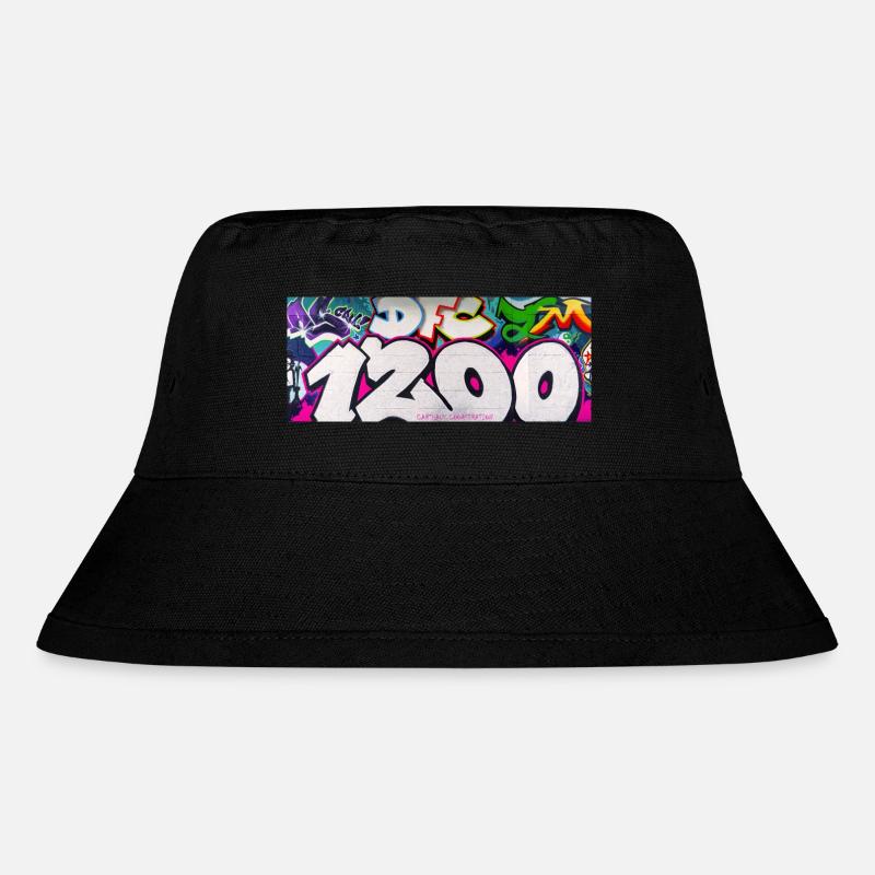 1200 GRAVITY EDIT_1 - Stanley/Stella recycelter Bucket Hat - Schwarz
