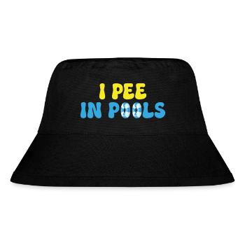 I pee in pools - Stanley/Stella Recycled Bucket Hat - black - Front