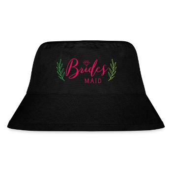 Brides maid Spruch - Stanley/Stella recycelter Bucket Hat - Schwarz - Vorne