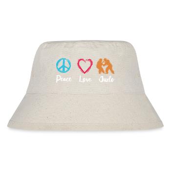 Peace Love Judo - Stanley/Stella Recycled Bucket Hat - natural - Front