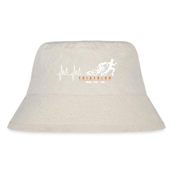 Triathlon Triathlet Sport Triathlon - Stanley/Stella recycelter Bucket Hat - Naturweiß - Vorne