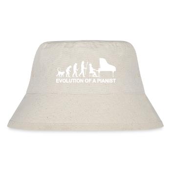 Evolution of a Pianist - Stanley/Stella recycelter Bucket Hat - Naturweiß - Vorne