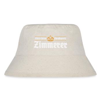 Carpenter craft carpenter guild sign - Stanley/Stella Recycled Bucket Hat - natural - Front