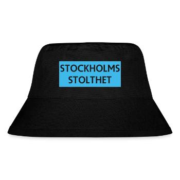 Stockholm Pride Motiv Design - Stanley/Stella recycelter Bucket Hat - Schwarz - Vorne