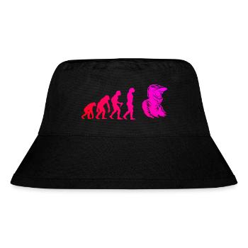 Klare Motocross Botschaft - Stanley/Stella recycelter Bucket Hat - Schwarz - Vorne